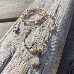 Collier sautoir cordon...