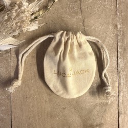 Bague IVORY résine IVOIRE - Décor doré TAILLE 57