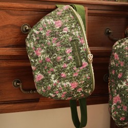 Sac Banane Rosiers De nuit - Noir rose & vert