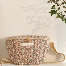 Sac Week-end Imprimé d'Aurore - Rouge vert & rose LA P'TITE CACHOTTIERE