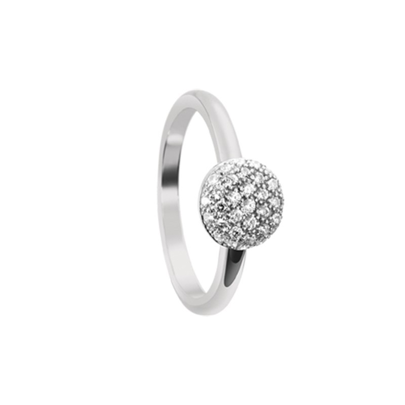 DI GIORGIO - Bague fine Argent FUNKY SILVER - Anneau & Décor sertis zircons DI GIORGIO - Bague fine Argent FUNKY SILVER - Anneau & Décor sertis zircons