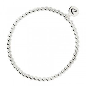 Bracelet élastique Boules - Perles en argent 925/1000 diamètre 3,5 mm
