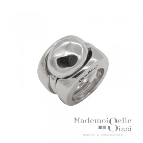 Bague métal boule triple trois en 1