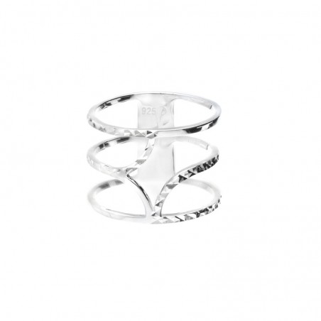 Bague Large Vintage Couleur Or Avec Effet Diamanté, Taille 52, En Parfait état Occasion