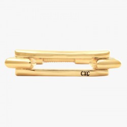 Bracelet Jonc DETROIT CXC - Plaqué or & Boucle rectangulaire design
