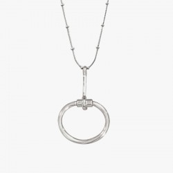 Collier Long MORS CXC - Chaîne perlée & Pendentif mors