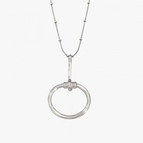 Collier Long MORS CXC - Chaîne perlée & Pendentif mors