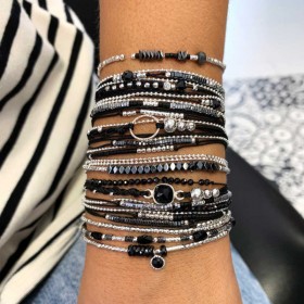 Composition de bracelets Doriane bijoux façon manchette