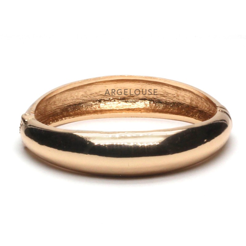 Bracelet Jonc AMOK GOLD - Jonc lisse bombé en laiton doré ARGELOUSE Bracelet Jonc AMOK GOLD - Jonc lisse bombé en laiton doré ARGELOUSE