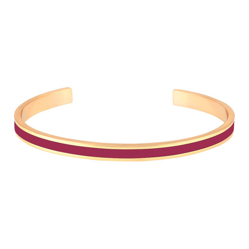 Bracelet jonc ouvert Bangle - Laiton doré & Email Dahlia - BANGLE UP Bracelet jonc ouvert Bangle - Laiton doré & Email Dahlia - BANGLE UP