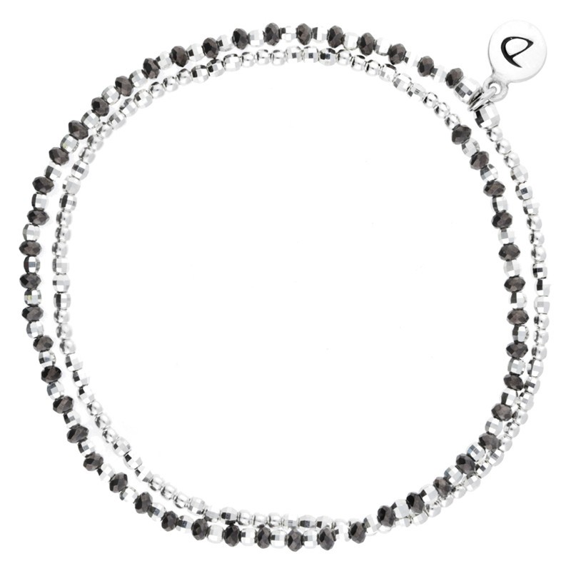 Bracelet multi tours élastiqué Imagine & Hématites noires DORIANE Bijoux Bracelet multi tours élastiqué Imagine & Hématites noires DORIANE Bijoux
