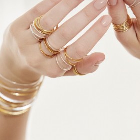 CrystalTears Bague r/églable en forme darbre de vie pour femme ovale en pierre pr/écieuse naturelle or rose US #6 lave am/éthyste