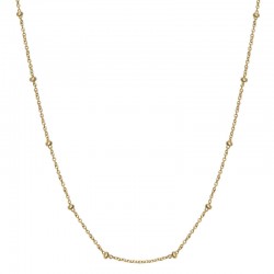 Collier doré - Chaîne fine & toutes petites boules CANYON  BIJOUX