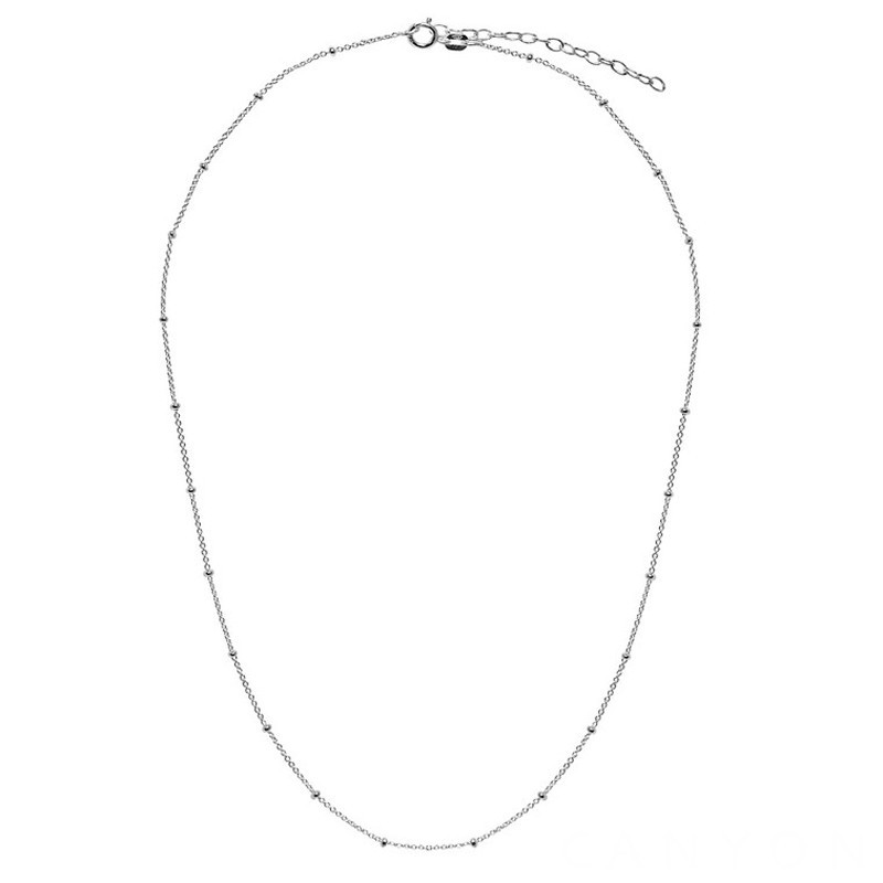 Collier court en argent - Chaîne très fine & toutes petites boules CANYON BIJOUX Collier court en argent - Chaîne très fine & toutes petites boules CANYON BIJOUX