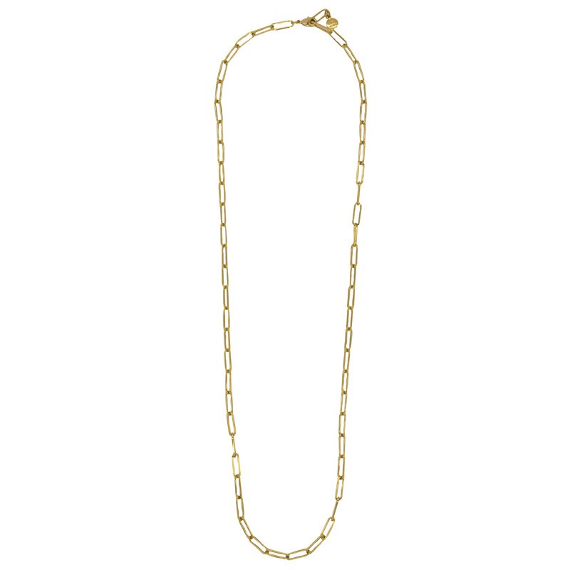 Collier sautoir MAILLE doré - Maillons forçats allongés moyens designs BY GARANCE Collier sautoir MAILLE doré - Maillons forçats allongés moyens designs BY GARANCE
