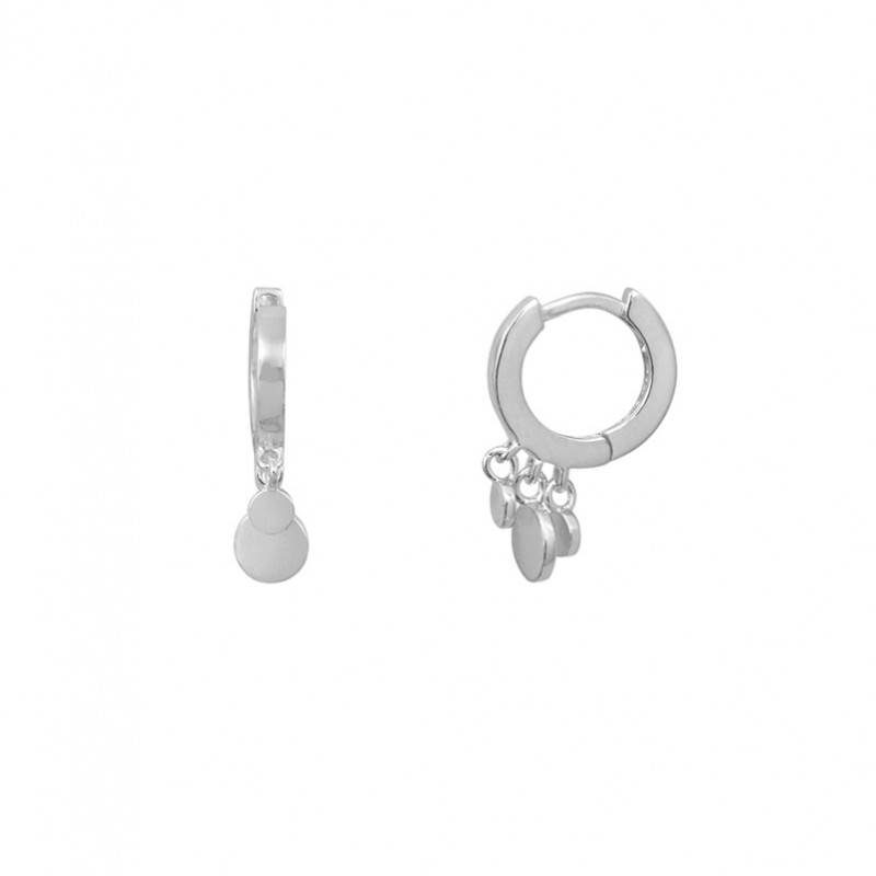 Boucles d'oreilles Pendantes en argent - Dormeuses & 3 pastilles designs - CANYON