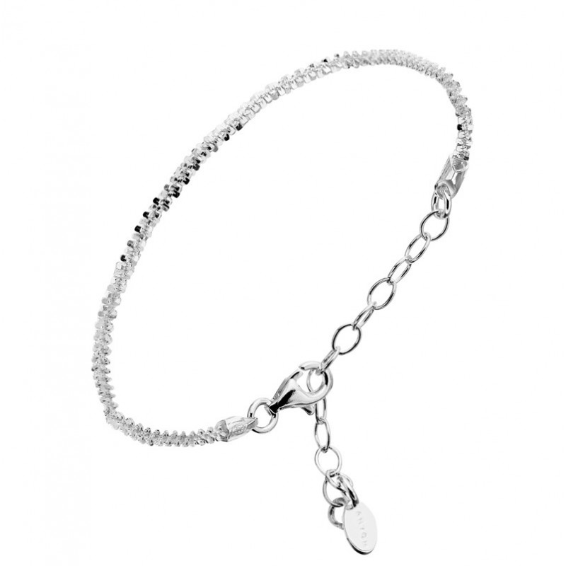 Bracelet Chaîne Argent - Mailles diamantés designs CANYON