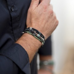 New composition bracelets hommes signés DORIANE Bijoux