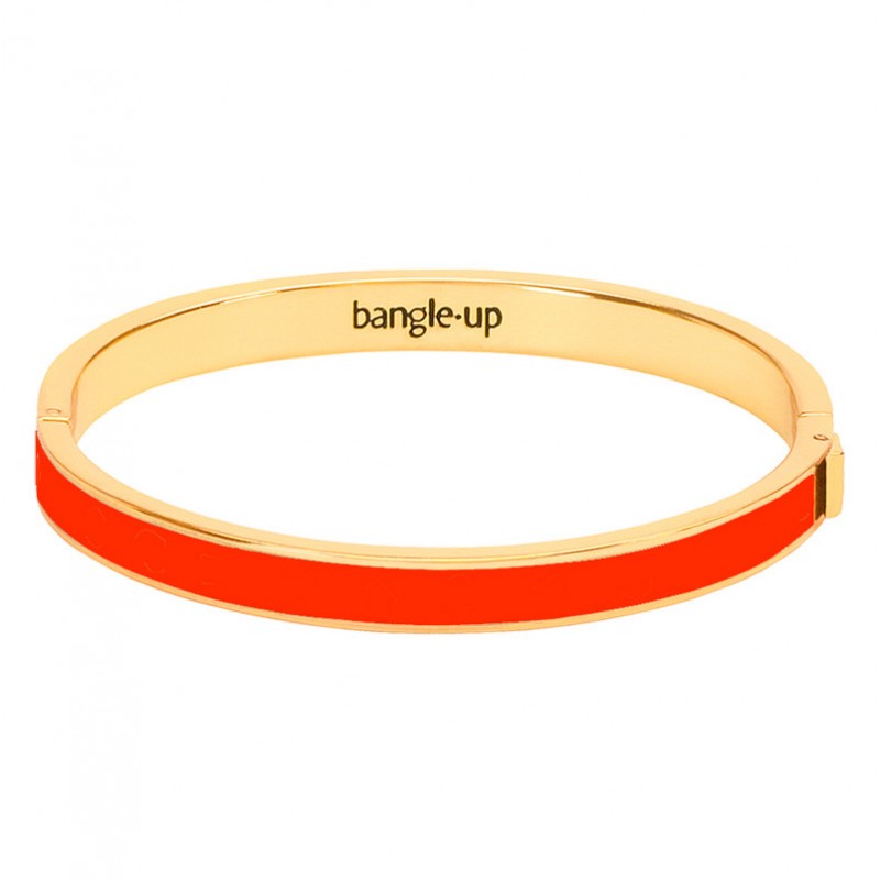 Bracelet jonc Bangle fermé doré - Email Orange Tangerine BANGLE UP Bracelet jonc Bangle fermé doré - Email Orange Tangerine BANGLE UP