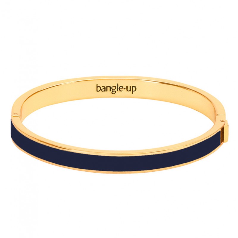 Bracelet jonc Bangle fermé doré - Email Bleu marine nuit BANGLE UP Bracelet jonc Bangle fermé doré - Email Bleu marine nuit BANGLE UP