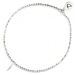 Bracelet élastique Argent PETITE GOUTTE - Perles & Goutte design - DORIANE Bijoux