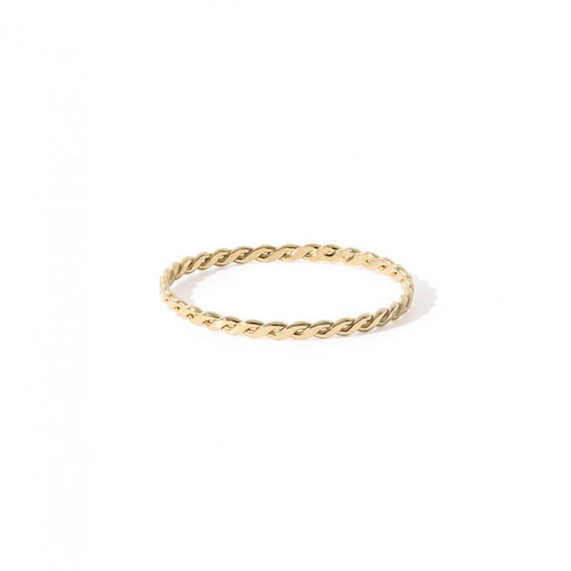 Bague fine OLYMPE Or - Anneaux entrelacés designs - BDM Studio Bague fine OLYMPE Or - Anneaux entrelacés designs - BDM Studio