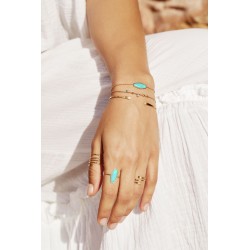 Collections bijoux BDM Studio - Bracelet Agathe turquoise