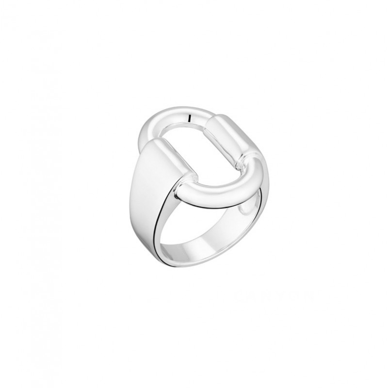 Bague en Argent CALYPSO - Décor Anneau ovale design CANYON BIJOUX