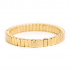 Bracelet élastiqué AXELLE GOLD  & Barrettes émaillées doré de Simone à Bordeaux