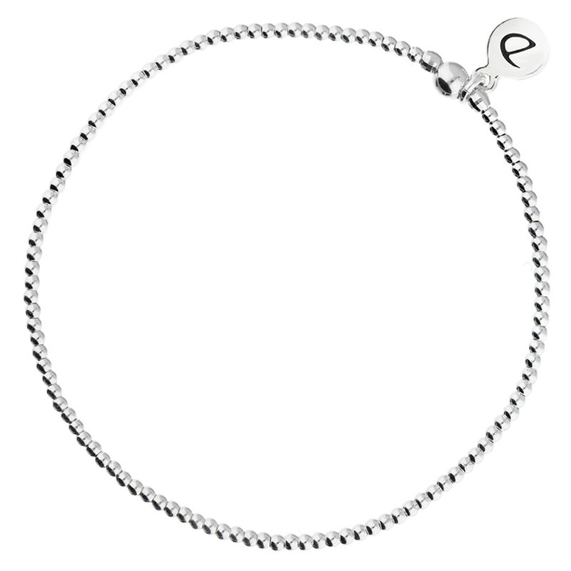 Bracelet élastique fin BASIC Argent & Mini-Perles diamantées DORIANE Bijoux