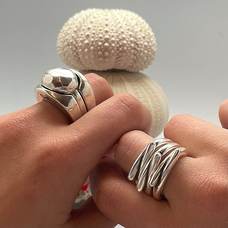 Grosse Bague Boule Fantaisie Vintage – Occasion, Origine France, Style Rétro Imposant