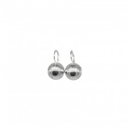 Boucles d'oreilles sur dormeuses boule argent 925 diamètre 8 mm DORIANE BIJOUX