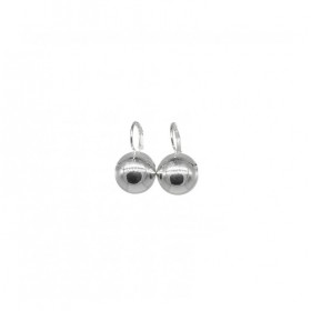 Boucles d'oreilles sur dormeuses boule argent 925 diamètre 8 mm DORIANE BIJOUX