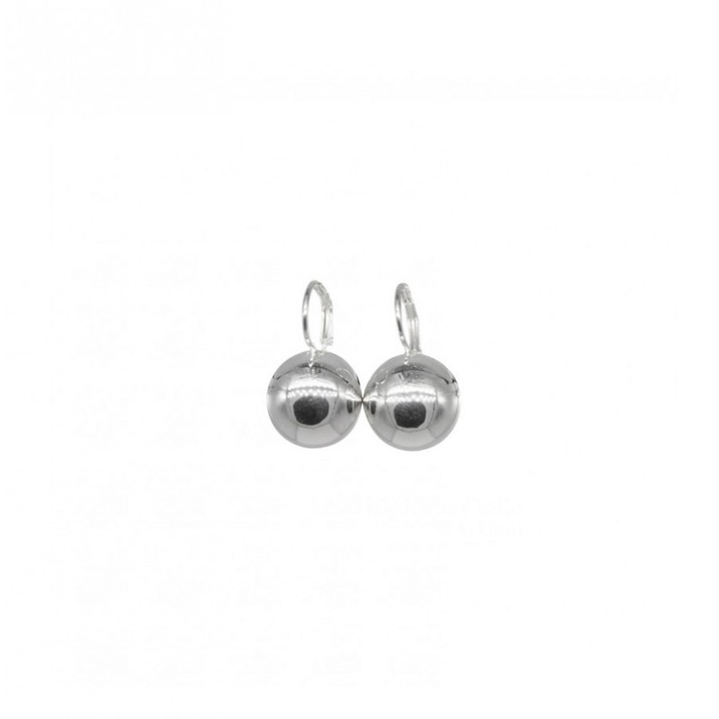 Boucles d'oreilles sur dormeuses boule argent 925 diamètre 8 mm DORIANE BIJOUX