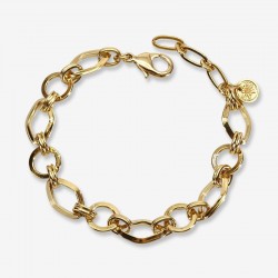 Bracelet Gourmette TRACI doré - Bracelet Gourmette TRACI doré - Maillons & Jaserons designs CHORANGE