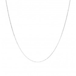 Collier Fin NEW CHAIN en Argent 48 cm & Mini perles diamantées signé DORIANE Bijoux