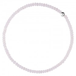 Bracelet Perles De Verre Roses Et Parmes - Fermoir Vis, 17-18 Cm - Neuf Avec étiquettes