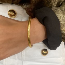 Bracelet Jonc Bouddhiste CHANCE GOLD épais TAILLE L
