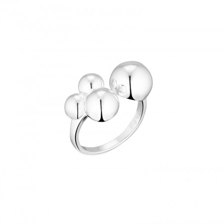 Bague Argent Massif Dôme Décor Cordage – Taille 54 Occasion