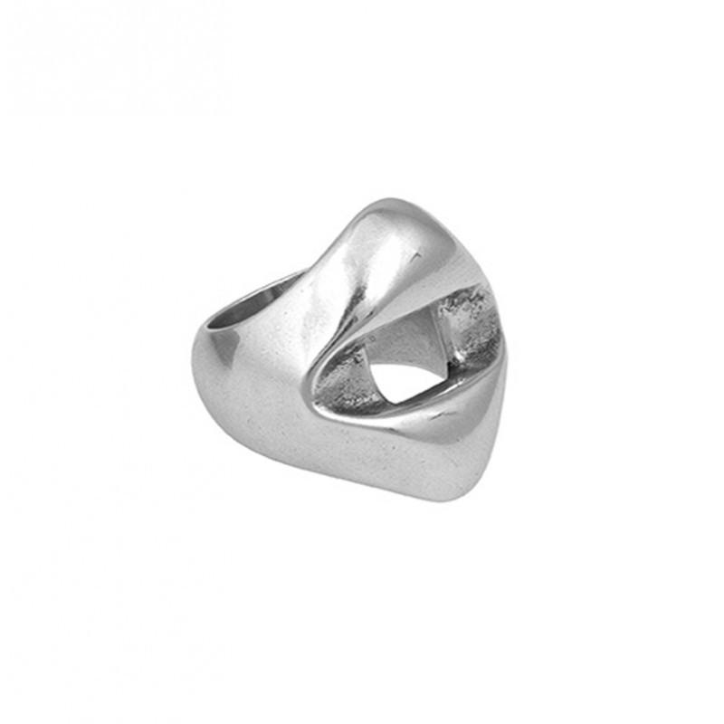 Bague large VALERIE Metal & Anneau losange design - CICLON