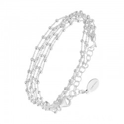 Bracelet multi-rangs chaînes Argent & Mini boules signé CANYON