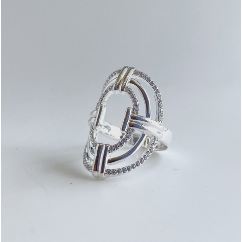 Bague de créateur, argent sterling 925, style vintage Bague de créateur, argent sterling 925, style vintage