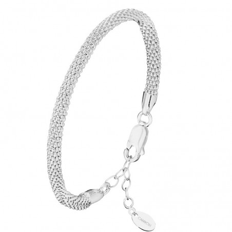 Bracelet Argent Massif 925 - Maille 12x4,5 Mm, Occasion élégant Et Intemporel