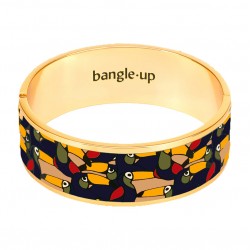 Bracelet jonc manchette JANGALA Bleu nuit BANGLE UP