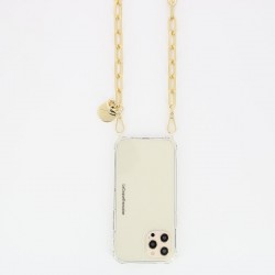 Chaîne Bijoux smartphone MIA dorée - Maillons métal & Mousquetons LA COQUE FRANCAISE