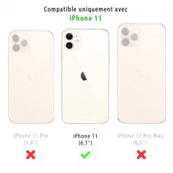 Coque Iphone Silicone transparente pour Bandoulières - divers modèles Lettres iPhone 11