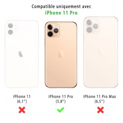 Coque Iphone Silicone transparente pour Bandoulières - divers modèles Lettres Iphone 11 Pro
