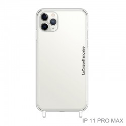Coque Iphone Silicone transparente pour Bandoulières - divers modèles Lettres iPhone 11 Pro Max