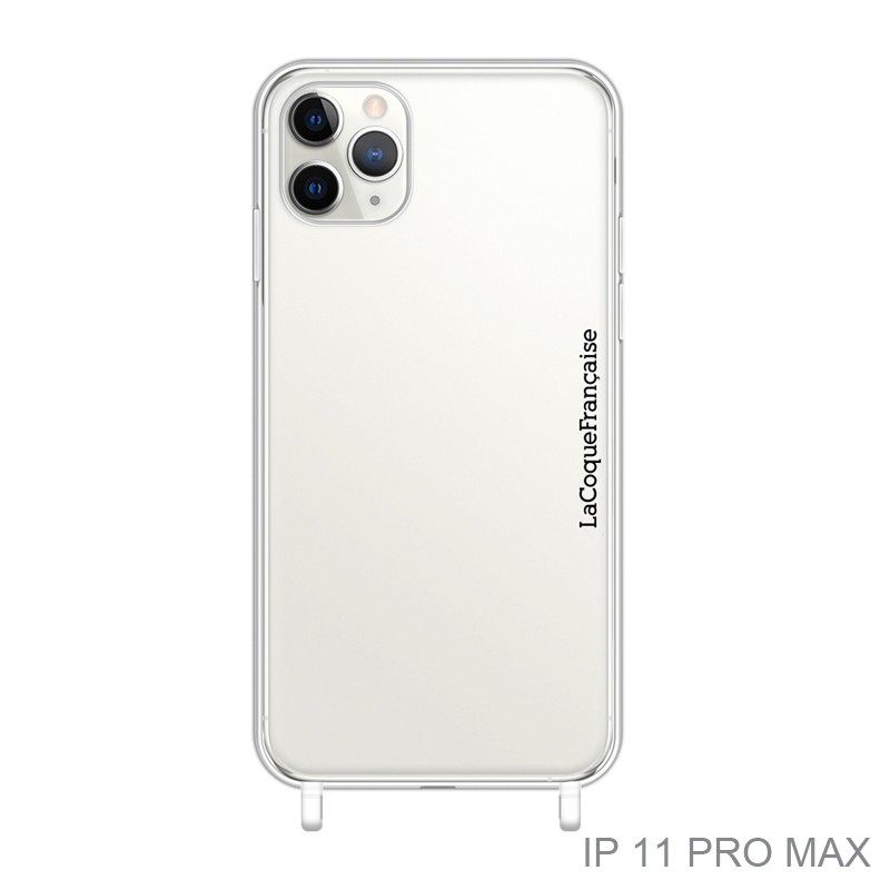 Coque Iphone Silicone transparente pour Bandoulières - divers modèles Lettres iPhone 11 Pro Max