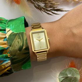 Montre Cluse rectangulaire OR